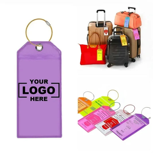 Colorful Steel Wire Rope Travel Luggage Tag ID Card