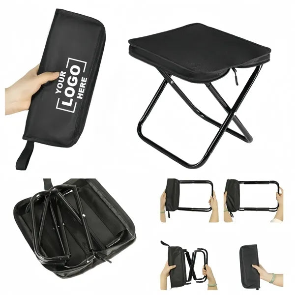 Portable Outdoor Foldable Handbag-Style Fishing Stool