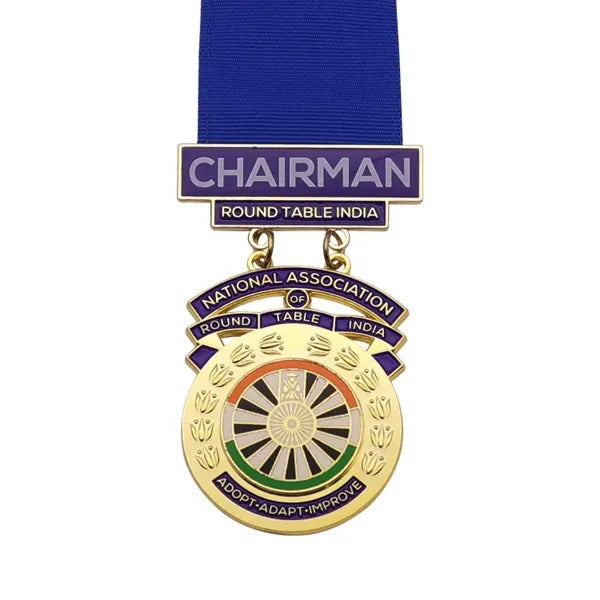 Gold silver and bronze ice hockey sports medals