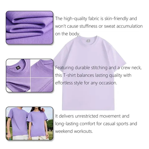 All Sizes Available Customizable Crew Neck T-Shirt
