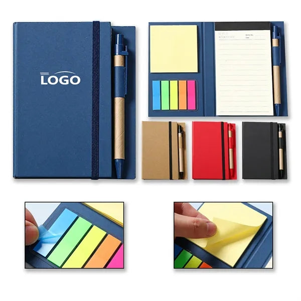 Multi-Functional Notebook With Sticky Notes & Flag Tabs