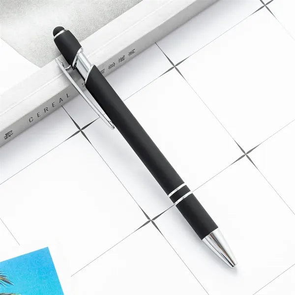 2-in-1 Soft Touch Metal Ballpoint Pens