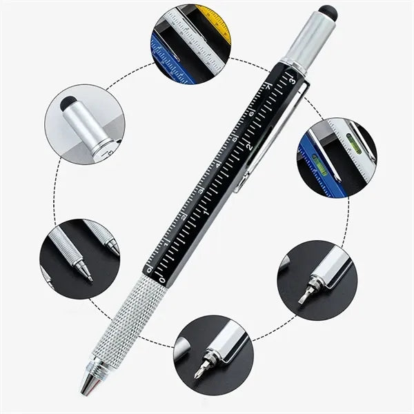 6-in-1 Tool Kit Stylus Metal Twist Pens