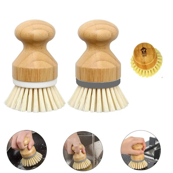 Eco-Friendly Heavy-Duty Bamboo Cleaning Brush