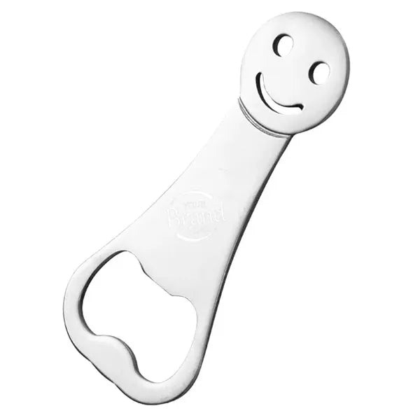 Silver Stainless Steel Smile Face Bottle Opener