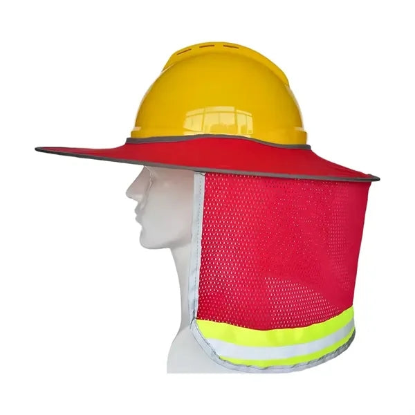 High Visibility Safety Sun Shade For Hard Hats