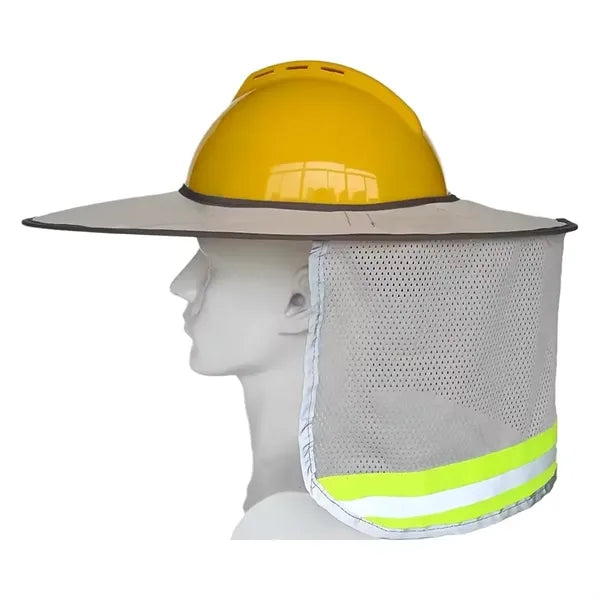 High Visibility Safety Sun Shade For Hard Hats