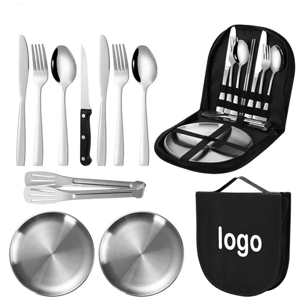Outdoor 10 In 1 Stainless Steel Cutlery Set