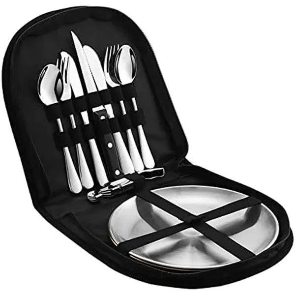 Outdoor 10 In 1 Stainless Steel Cutlery Set
