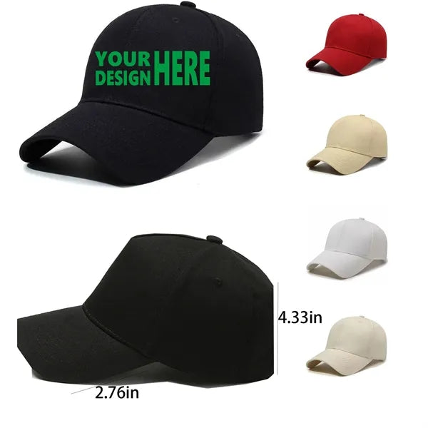 Black Pure Cotton Baseball Cap