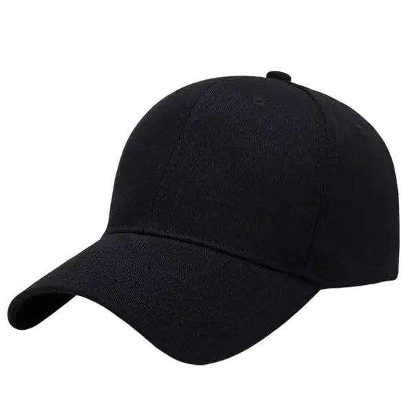 Black Pure Cotton Baseball Cap