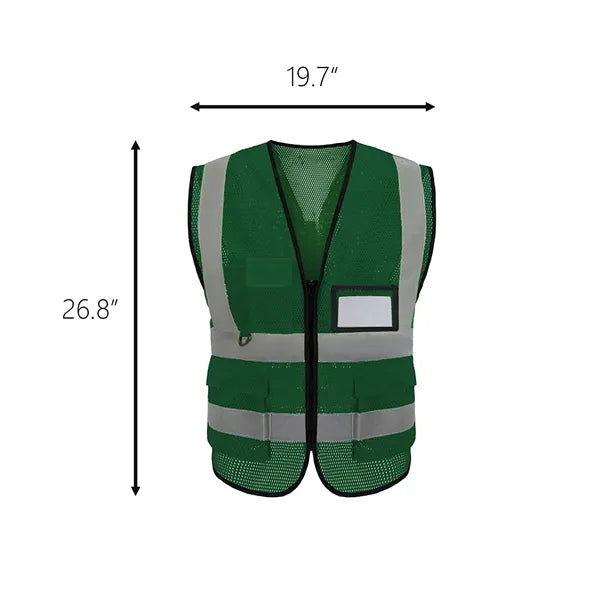 Mesh Safety Vest with Reflective Strips