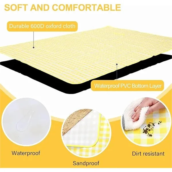 Large Outdoor Picnic Blanket
