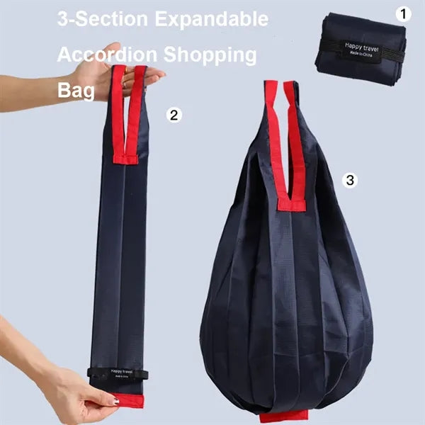 Japanese-style Accordion-fold Foldable Shopping Bag