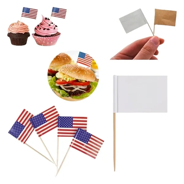 Six Stick Toothpick Flag Mini for Brand Promo Gift Campaign