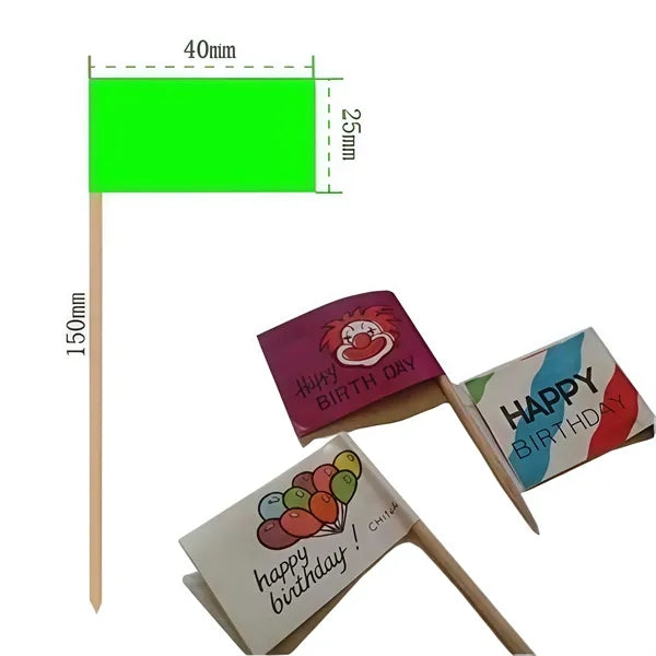 Six Stick Toothpick Flag Mini for Brand Promo Gift Campaign
