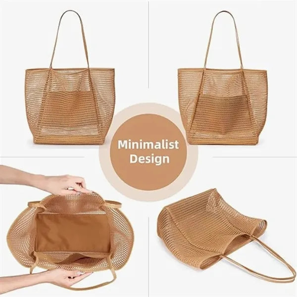 Mesh Beach Bag for Women