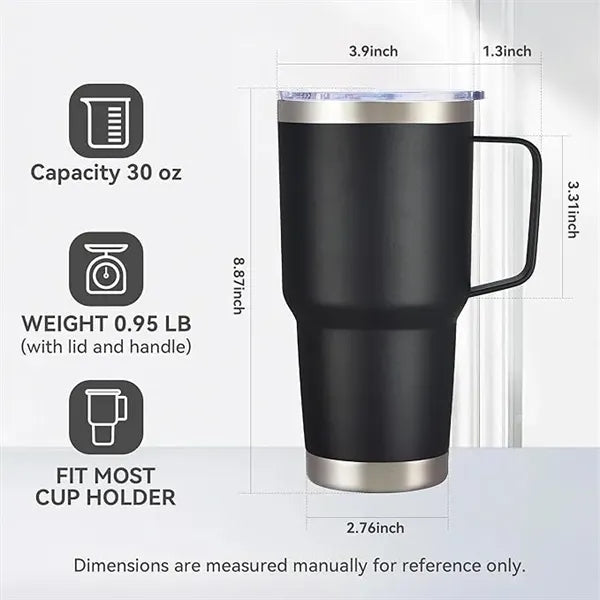 30 oz Tumbler with Handle and Lid