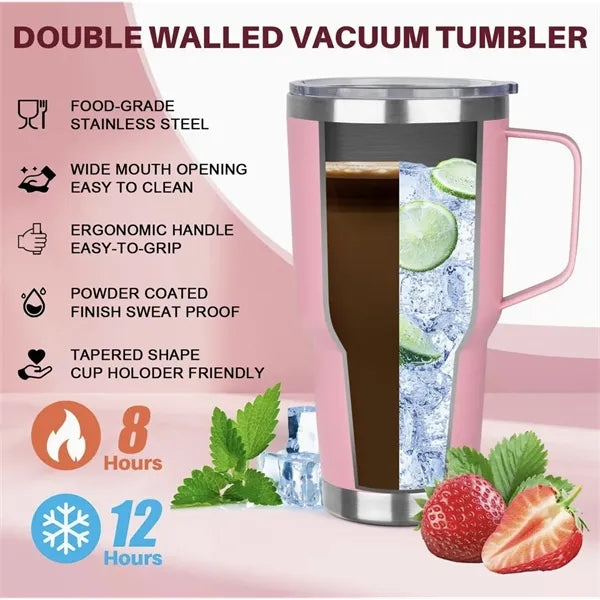 30 oz Tumbler with Handle and Lid