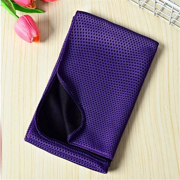 Cooling Microfiber Sport Towel with Carry Bottle
