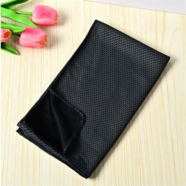 Cooling Microfiber Sport Towel with Carry Bottle