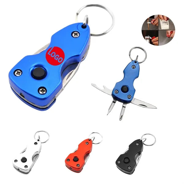 6-In-1 Folding Mini Screwdriver Tool With LED Light