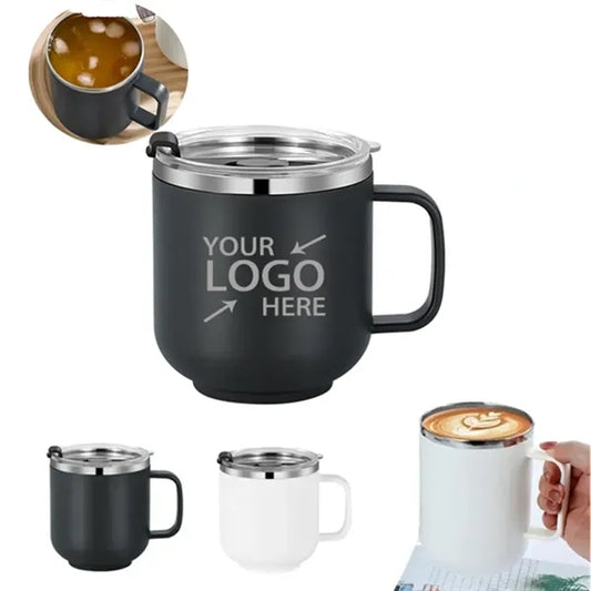 Stainless Steel Coffee Mug With Lid 14oz