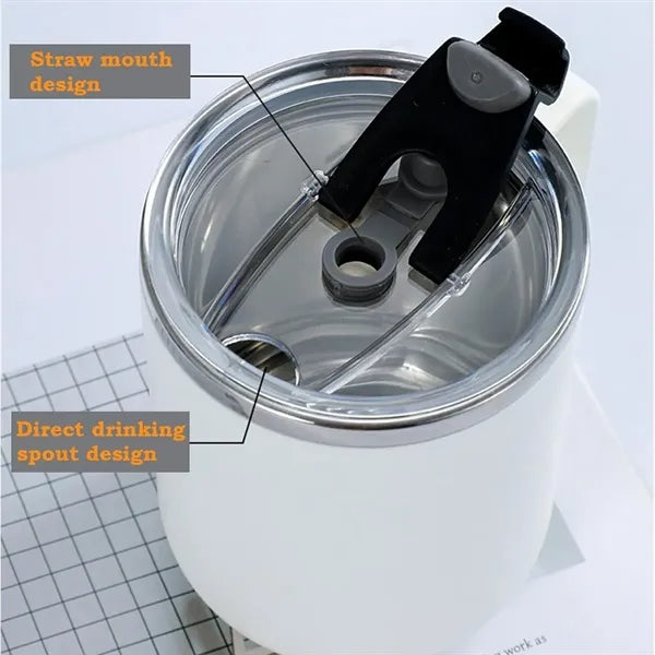 Stainless Steel Coffee Mug With Lid 14oz