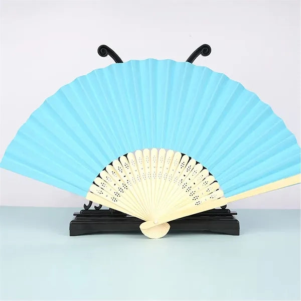 Bamboo Paper Folding Hand Fan
