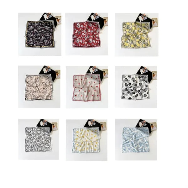 New women printed 23.6-inch square scarf headscarf