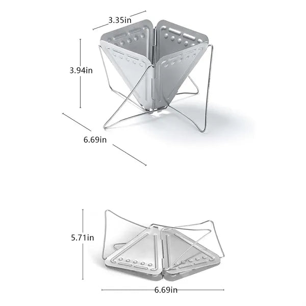 Portable Foldable Travel Camping Stainless Steel Coffee Drip