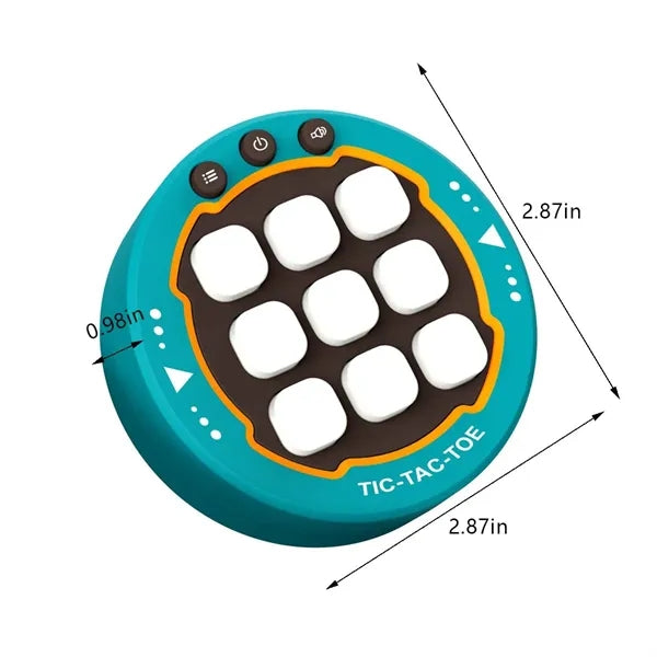 Handheld fidget toy puzzle console tic tac toe bolt game