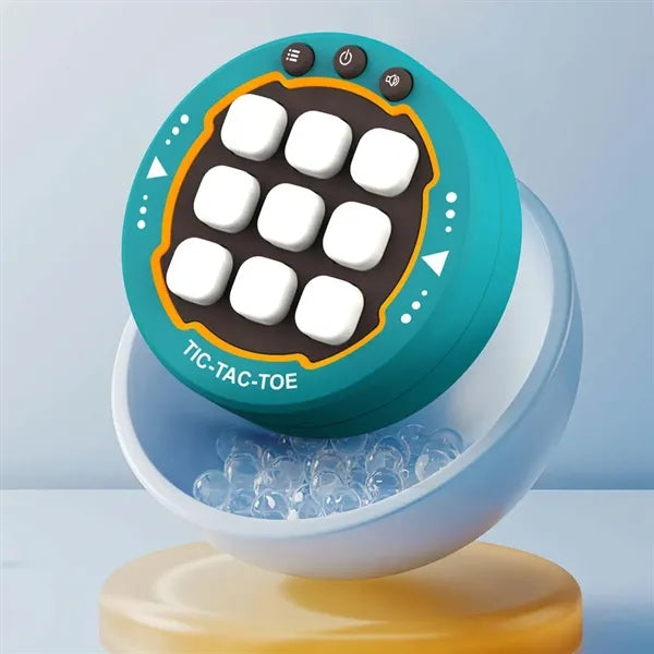 Handheld fidget toy puzzle console tic tac toe bolt game