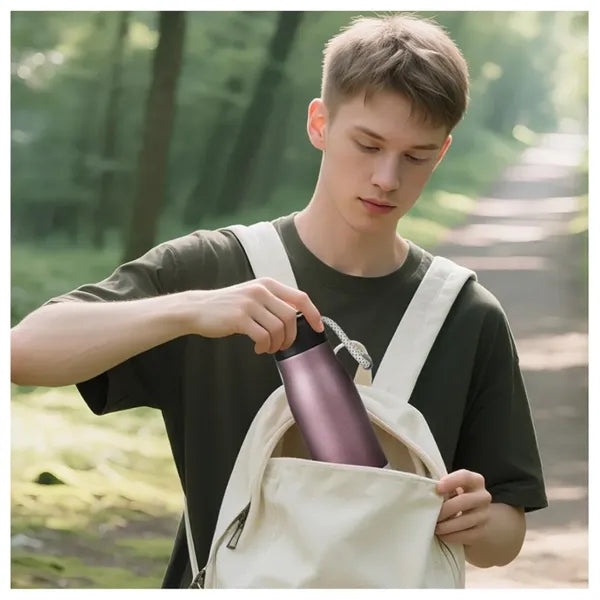 Water Bottle with Portable Lid