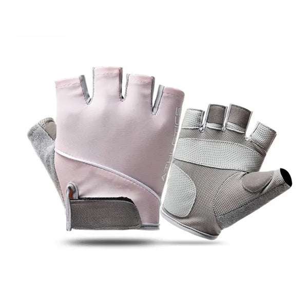 Breathable Polyester Half Finger Gloves Anti Callus Outdoor