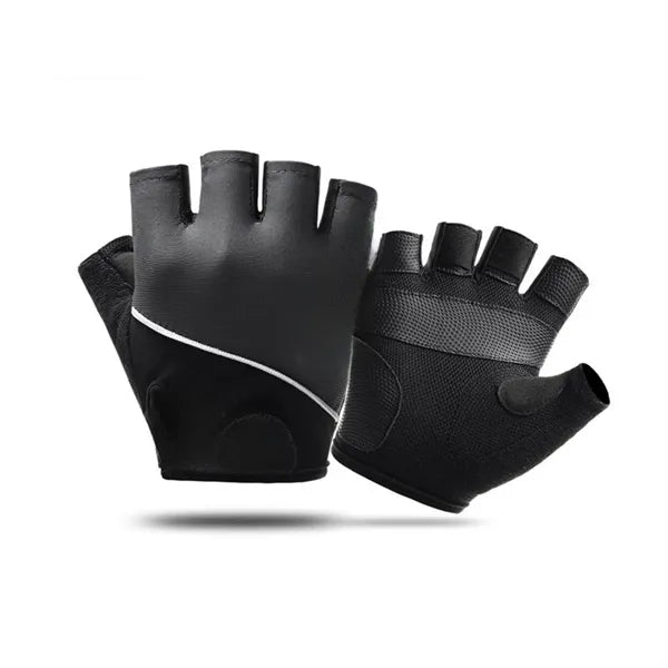 Breathable Polyester Half Finger Gloves Anti Callus Outdoor