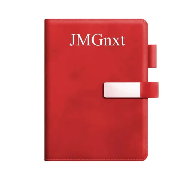 A5 Leather Notebook with Magnetic Closure