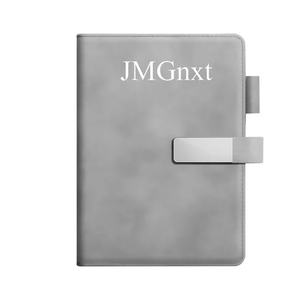 A5 Leather Notebook with Magnetic Closure