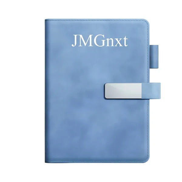 A5 Leather Notebook with Magnetic Closure