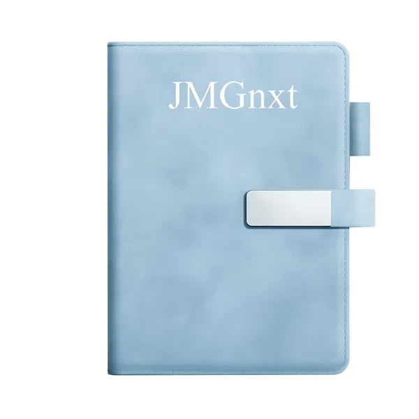 A5 Leather Notebook with Magnetic Closure