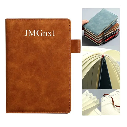 A5 Leather Notebook with Pen Holder