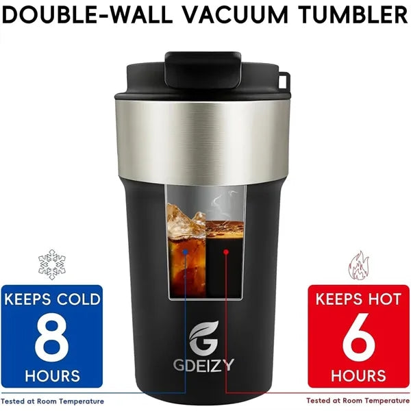 17oz Stainless Steel Insulated Travel Coffee Tumbler