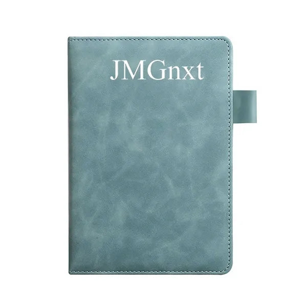 A5 Leather Notebook with Pen Holder