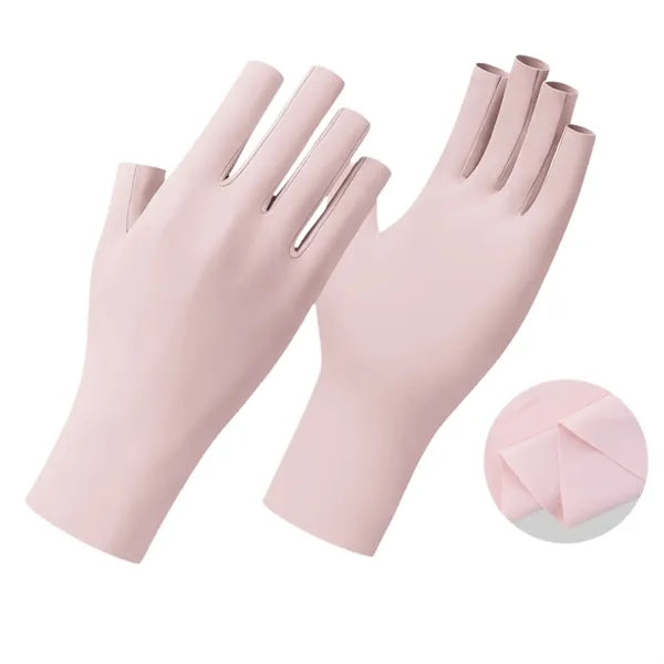 7.87 x 3.15 Inch Ice Silk Gloves Breathable UV Protection