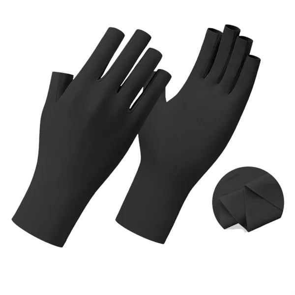 7.87 x 3.15 Inch Ice Silk Gloves Breathable UV Protection