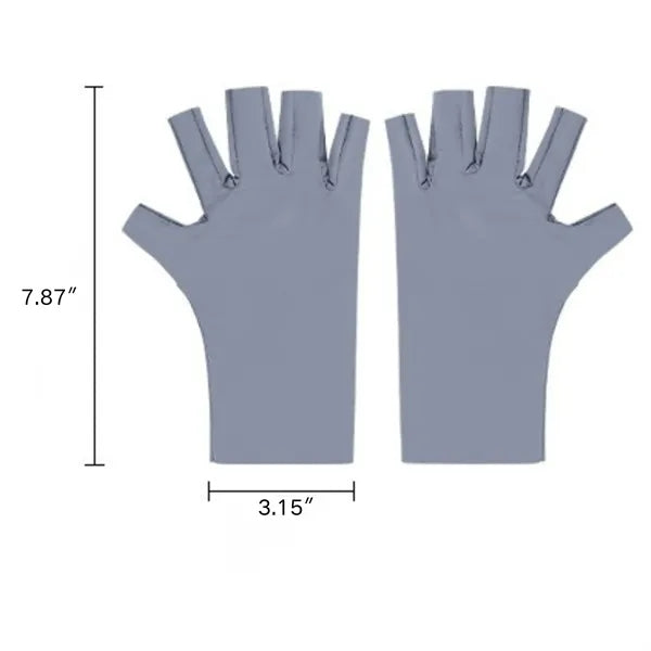 7.87 x 3.15 Inch Ice Silk Gloves Breathable UV Protection