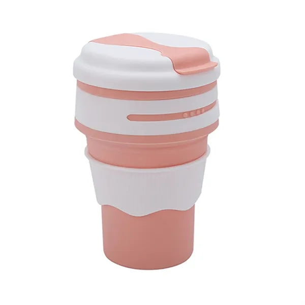 12 Oz Folding Silicone Water Bottle