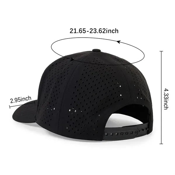 Quick Dry Perforated Mesh Baseball Caps Adjustable Snapback
