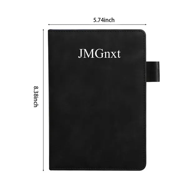 A5 Leather Notebook with Pen Holder
