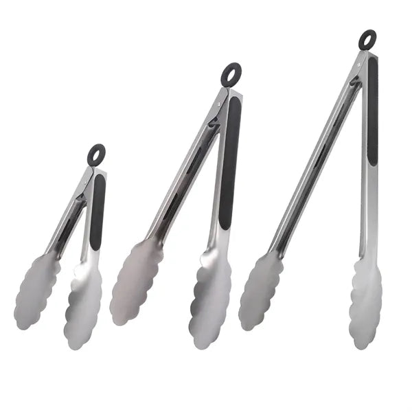 Stainless steel food tongs